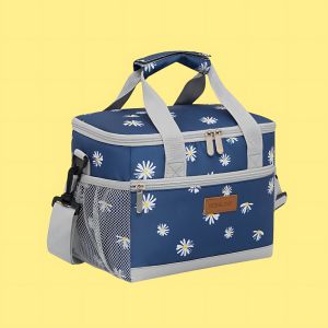 Portable Lunch Carrier with Flip-Top Lid and Adjustable Shoulder Strap RH2552