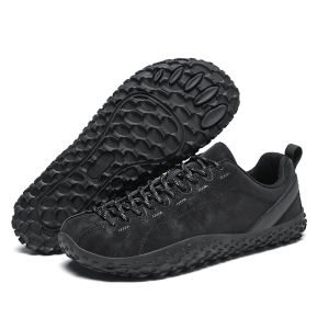 XueChur Men Wide foot walking shoes non slip Breathable lightweight Leather Hiking Shoes large foot bones thumb valgus deformed feet elderly foot swelling Sneakers Big Size 45 46 47 48