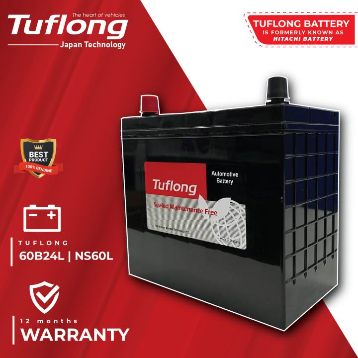 Tuflong JIS Series ( 60B24L / NS60L ) For NISSAN Almera 1.5L (N17 ...