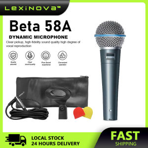 【24h Delivery】BETA 58A Vocal Mic Supercardioid Dynamic Microphone With No Switch For Stage Singing Professional Wired Microphone For Karaoke BBOX Recording