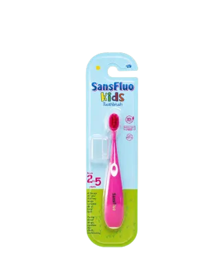 (NEW LOOK) SansFluo Kids Toothbrush Step 2 (for 2-5 years old)