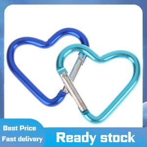 Sports🚴🏻♀️ 1 cái Móc Chìa Khóa Carabiner Hợp kim nhôm hình trái tim kẹp móc khóa ngoài trời móc khóa chai nước treo khóa phụ kiện du lịch