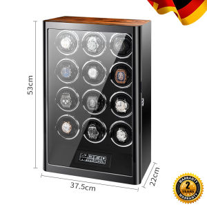BLUETIDE Watch Winder【Key-locks】watch winder box automatic 2/3/4/6/9/12 Slots wooden watches storage box with Remote Touch Screen Watch shaker
