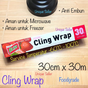 Cling Wrap Kotak Bliss 30cm x 30m / Cling Wrap Bliss 30cmx30m / Cling Wrap 30 cm x 30 m / Plastik Wrapping Film