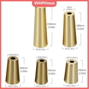 WHPHous Foot Solid Brushed Iron Table Chair Cylinder Cap Protect Decor Bottom Safe Pad