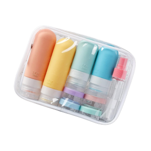 16 Pack Travel Bottles Set - TSA Approved Leak Proof Silicone Squeezable Containers for Toiletries Conditioner