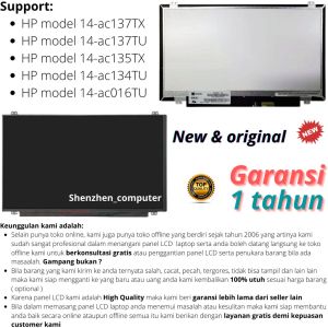 LCD laptop HP 14-ac137TX ac137TU ac135TX ac134TU ac016TU Notebook Panel Screen