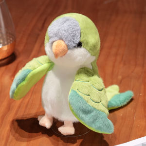 Plush Bird Soft Stuffed Toys Doll Parrot Cosplay Plush Doll Hand Puppets Toy Kawaii Cockatiel/Budgerigar Parakeet Pretend Play