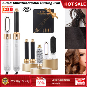 ⭐️【มีในสต๊อก+คลังสินค้าท้องถิ่น】⭐แอร์บรัช5อิน1เครื่องจัดแต่งทรงผมเครื่องชุดอุปกรณ์จัดแต่งทรงผมอากาศเมจิกสไตเลอร์เมจิกพร้อมม้วนผมตรงไดร์เป่าผมหัวแปรงผมเรียบเนียนและไดร์เป่าผมหัวแปรงไดร์เป่าผมแบบหวีเครื่องเป่าลมร้อนสำหรับผมทุกประเภท/ความยาว