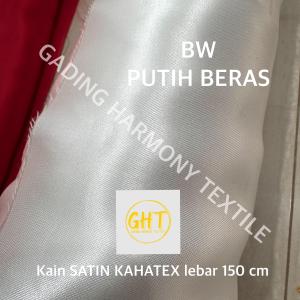 ( per setengah meter ) kain SATIN KAHATEX lebar 150 cm saten sateen polos polyster lembut mengkilap bahan bendera umbul umbul baju gaun dress bridesmaid hidden box hantaran hamper dekorasi dekor kerajinan tangan background kacu slayer pramuka toga wisuda