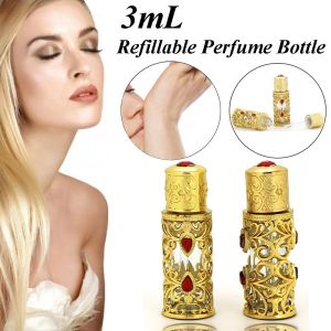 EXCES ด้วยโลหะผสม Dropper ว่างเปล่า สไตล์ดูไบ สไตล์อาหรับ โลหะโบราณ สไตล์ตะวันออกกลาง ขวดรีฟิล ขวดน้ำมันหอมระเหย คอนเทนเนอร์เครื่องสำอาง ขวดน้ำหอม