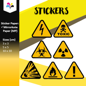 Safety Sign Sticker Hazardous High voltage Toxic Poisonous Biohazard Radioactive Explosive Flammable Warning Caution Label stickers