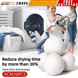 ❤️【6PCS Large Size】Wool Dryer Balls Fabric Virgin Reusable Softener Laundry 5cm Dry Kit Ball Practical Home Washing Balls Wool Dryer Balls