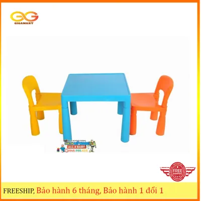 Bộ bàn ghế nhựa trẻ em mầm non cao cấp Song Long (1 bàn 2 ghế) -Màu ngẫu nghiên