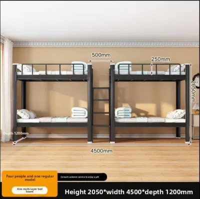 Bunk Bed With Desk Wardrobe Upper Bed Lower Table Apartment Bed Steel Bed High And Low Bed Iron Frame Bed