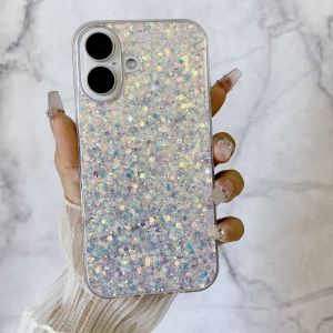 Ốp lưng silicon lấp lánh lấp lánh lấp lánh cho iPhone 17 Air 16 15 14 13 12 11 Pro Max Plus SE Ốp lưng trong suốt sáng bóng