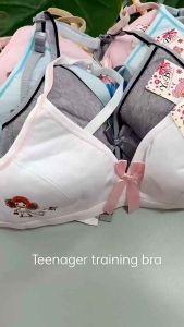(HA128) Teenagers training bra no sponge Kids bra Girls cotton bra small cup Baju dalam remaja budak kain kapas tiada span
