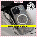 KELONTONG UNIK | EXTRA STRONG MAGNET Callie Shell Glitter Magsafe Acrylic Magnetic Case - Hardcase/ Casing HP for iPhone 11 12 13 14 15 16 PRO PROMAX PLUS CIMA. 
