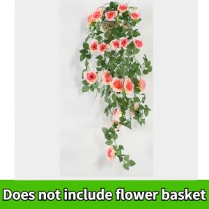 90cm Artificial Rose Vine Hanging Plants Fake Flowers Home Garden Wedding Indoor Outdoor Decoration