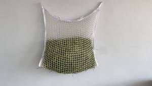 Horse Hay Net Bag Portable Design Horse feed bags for equestrian use Hay net for horses Hanging hay bag Hay net bag Portable Horse Hay Net small-hole slow feed hay net hanging equestrian feed bag