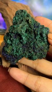 Viên đá khoáng vật Azurite Machalite MAgic tự nhiên năng lượng Vũ trụ lớn