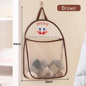 Underwear Bra Socks Hanging Storage Bag Foldable Wall Shelf Door Rear Breathable Mesh Bag Baby Bathroom Toys Bag