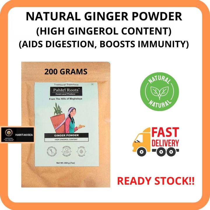 100% PURE NATURAL PREMIUM GINGER POWDER 200 GMS (High Gingerol Content