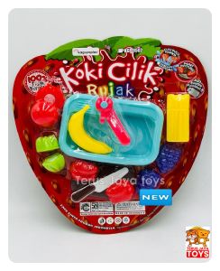 Mainan Anak Buah Potong + wastafel cuci piring