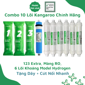 (Chào Sàn) Bộ 10 Lõi Lọc Nước Kangaroo Dành Cho Các Model 10 Lõi Chính Hãng