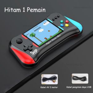 500 in 1 GameBoy Portable Dual Konsol Stick Konsol Game Genggam X7M Konsol Game Retro Merah Konsol Game Dua Pemain Tanding Layar HD 3.5 inci