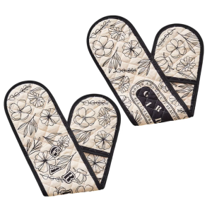 Comfortable Oven Gloves Home Baking Gloves Fashion Oven Mitts Heat Resistant Kitchen Accessories for Baking and Cooking