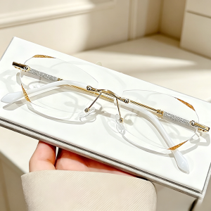 Stainless Steel Reading Glasses Anti-Blue Light Screen Radiation Protection Comfortable Presbyopia Eyewear For Computer Use Daily Wear Cermin Mata Baca Berkualiti Tinggi