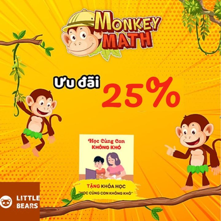 PHẦN MỀM HỌC TIẾNG ANH MONKEY MATH