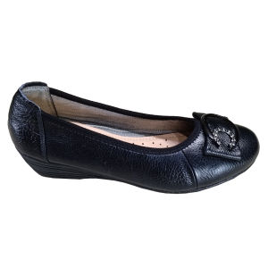 Giày Nữ Búp Bê Đế Xuồng 5cm TiTi ĐÔ Da Bò Thật Thời Trang Cao Cấp GBBN2086