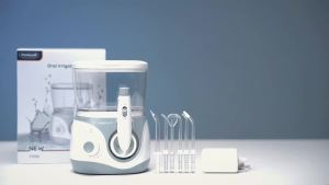 Home Water Flosser 10 Adjustable Pressures 600 ml Large Capacity 6 Home Nozzles Professional Oral Irrigator for Teeth Cleaning