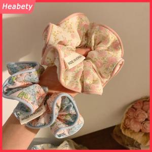 Heabety  Hàn Quốc thời trang hoa scrunchies phụ nữ Cô Gái Đàn hồi tóc ban nhạc cao su phụ kiện Tie tóc vòng dây headdress mũ nón