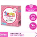 Kondom Fiesta Isi 3 Pcs Max Dotted Bergerigi Ekstra Tipis Delay Condom Tahan Lama Rasa Buah. 