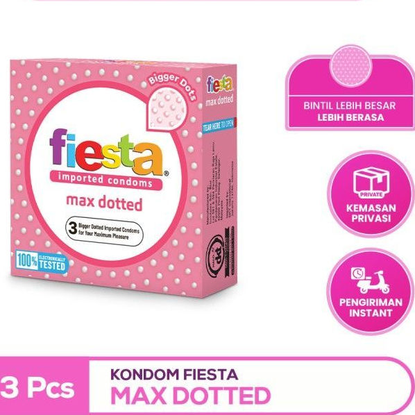 Kondom%20Fiesta%20Isi%203%20Pcs%20Max%20Dotted%20Bergerigi%20Ekstra%20Tipis%20Delay%20Condom%20Tahan%20Lama%20Rasa%20Buah%20-%20Image%202