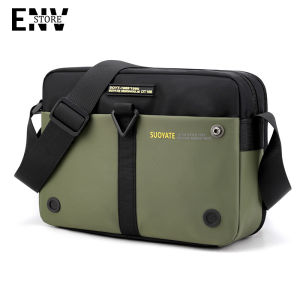 JIVIVIL กระเป๋าลําลองญี่ปุ่นใบใหม่กระเป๋าคาดอกผชกระเป๋าสะพายข้างเล็ก กระเป๋าผู้ชายแบบเรียบง่าย กระเป๋าสะพายไหล่กีฬาชาย กระเป๋าแฟชั่นผ