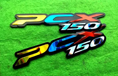 สติ๊กเกอร์รถมอเตอร์ไซค์ PCX 150 ตัวนูน 2ชิ้น สติ๊กเกอร์ติดรถ สะท้อนแสง มอเตอร์ไซค์ บิ๊กไบค์ Bigbike Motorcycle Racing Decal สติ๊กเกอร์ยอดฮิต ติดแล้วเท่