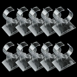 [fenggongshuode] 1Pcs Transparent C-shaped Watch Stents ABS Luxury Watch Bracelet Jewelry Bangle Display Stand Holder