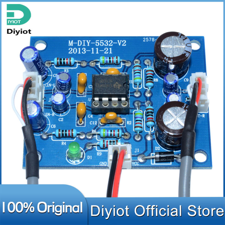 Diyiot Original NE5532สเตอริโอ OP-AMP HIFI Preamplifier Tone 12-35V AC