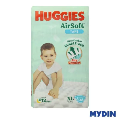 Huggies AirSoft Tape Super Jumbo (XL38)