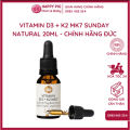 Vitamin D3K2 MK7 Sunday Natural 20ml ĐỨC chính hãng cho bé từ sơ sinh - Vitamin D cho bé - Happypig. 