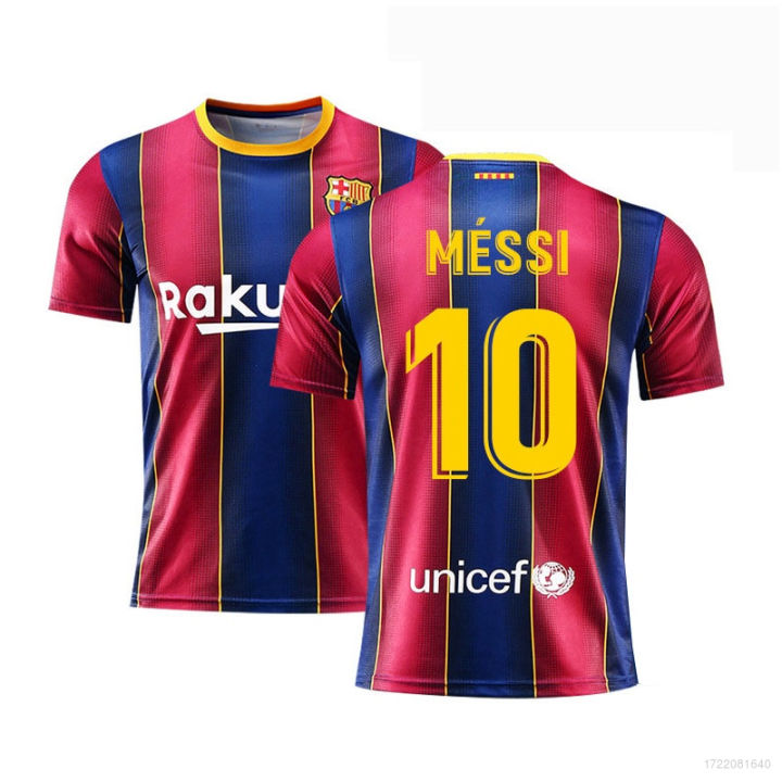 Maillot Barcelone Messi Signé Sans Match Porté Haut Jersey