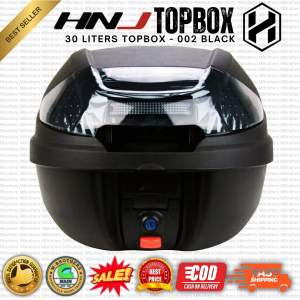 【Topbox Only】HNJ (002) 30 Liters Universal Topbox Hard Plastic Helmet Compartment Box