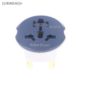 [LIXIAOJU] 1 2pcs UK Plug Adapter 13A 250V HK Travel Adapter Converter 2 Round Socket Universal AU US EU CN To UK AC Wall Socket