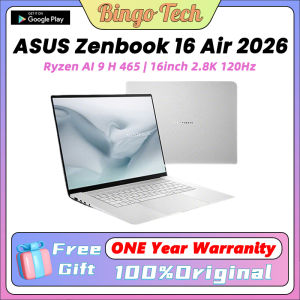【ASUS Official Warranty】2026 ASUS Zenbook 16 Air | Ryzen AI 9 H 465 | 16inch 2.8K 120Hz OLED Screen Thin and Light Notebook ASUS Zenbook Laptop