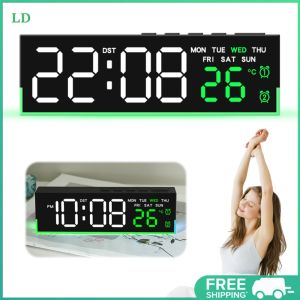 COD [Free Shipping] Premium LED Alarm Clock with USB Charging and Big Screen for Stylish Home Decor Digital Desk Clock