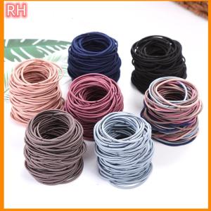 🔥🔥🔥ranghe 100pcs phụ nữ Cô Gái Tóc ban nhạc cao su tóc Tie dây thừng đàn hồi hairband ponytail chủ sở hữu headbands scrunchies